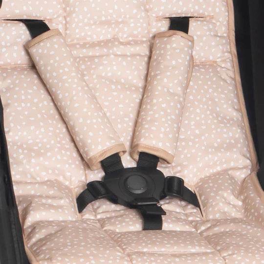 All4Ella Harness Covers & Pram Pegs - Beige Dots - Image 3