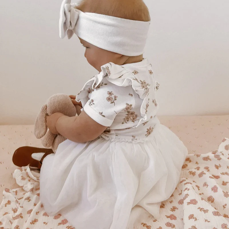 Aster & Oak Blossom Tutu Dress - White - Image 4