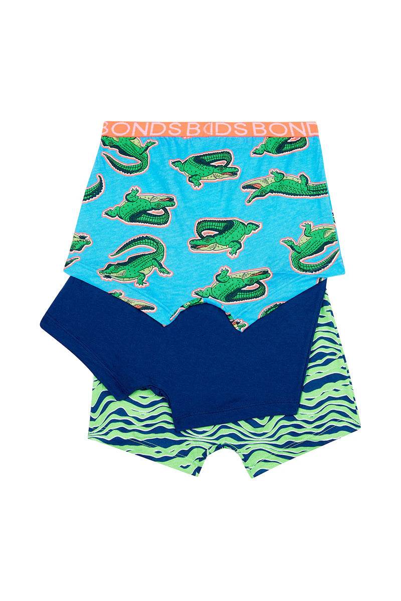 Bonds Boys Trunk 3 Pack - Croc My World - Image 2