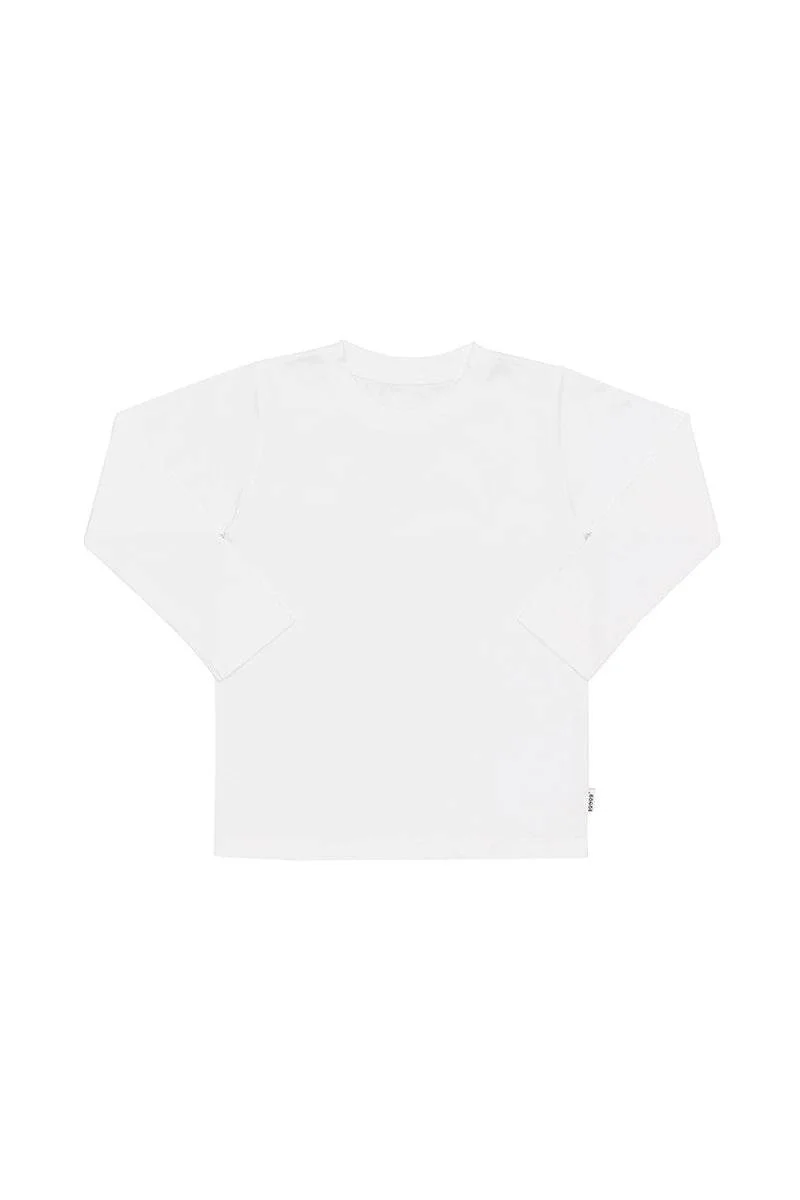 Bonds Kids Long Sleeve Crew Tee - Nu White