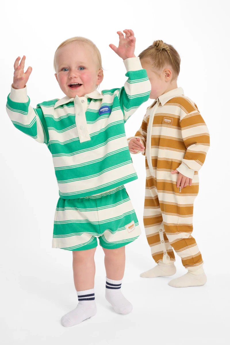 Bonds Rugby Shorts - Frog Stripe - Image 4