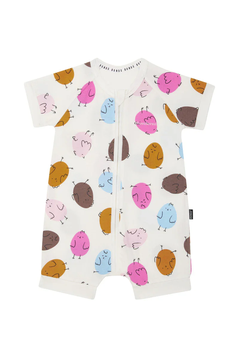 bonds zip romper - egg hunt