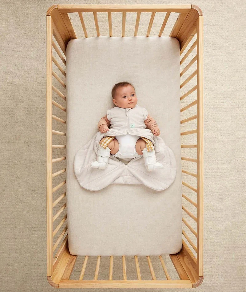 ergoPouch Australia Hip Harness Cocoon Swaddle Bag 1.0 TOG - Oatmeal Marle - Image 6