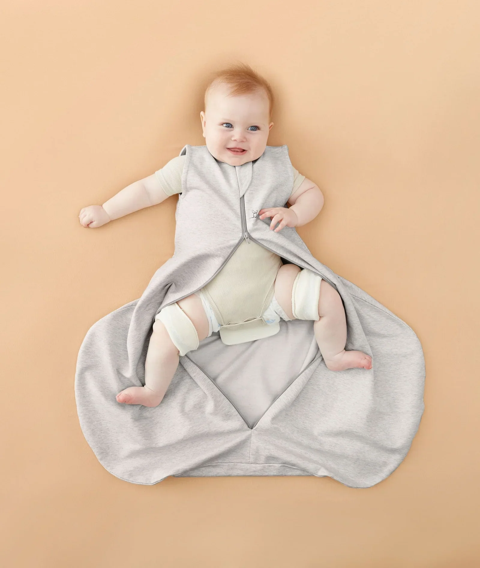 ergoPouch Australia Jersey Hip Harness Sleeping Bag 2.5 TOG - Grey Marle - Image 4