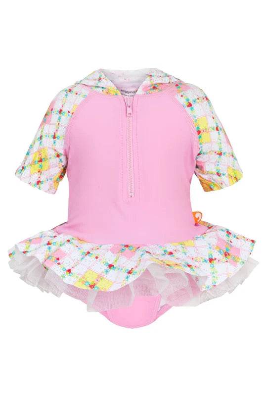Sea Circus Strawberry Bliss Baby Hooded One Piece