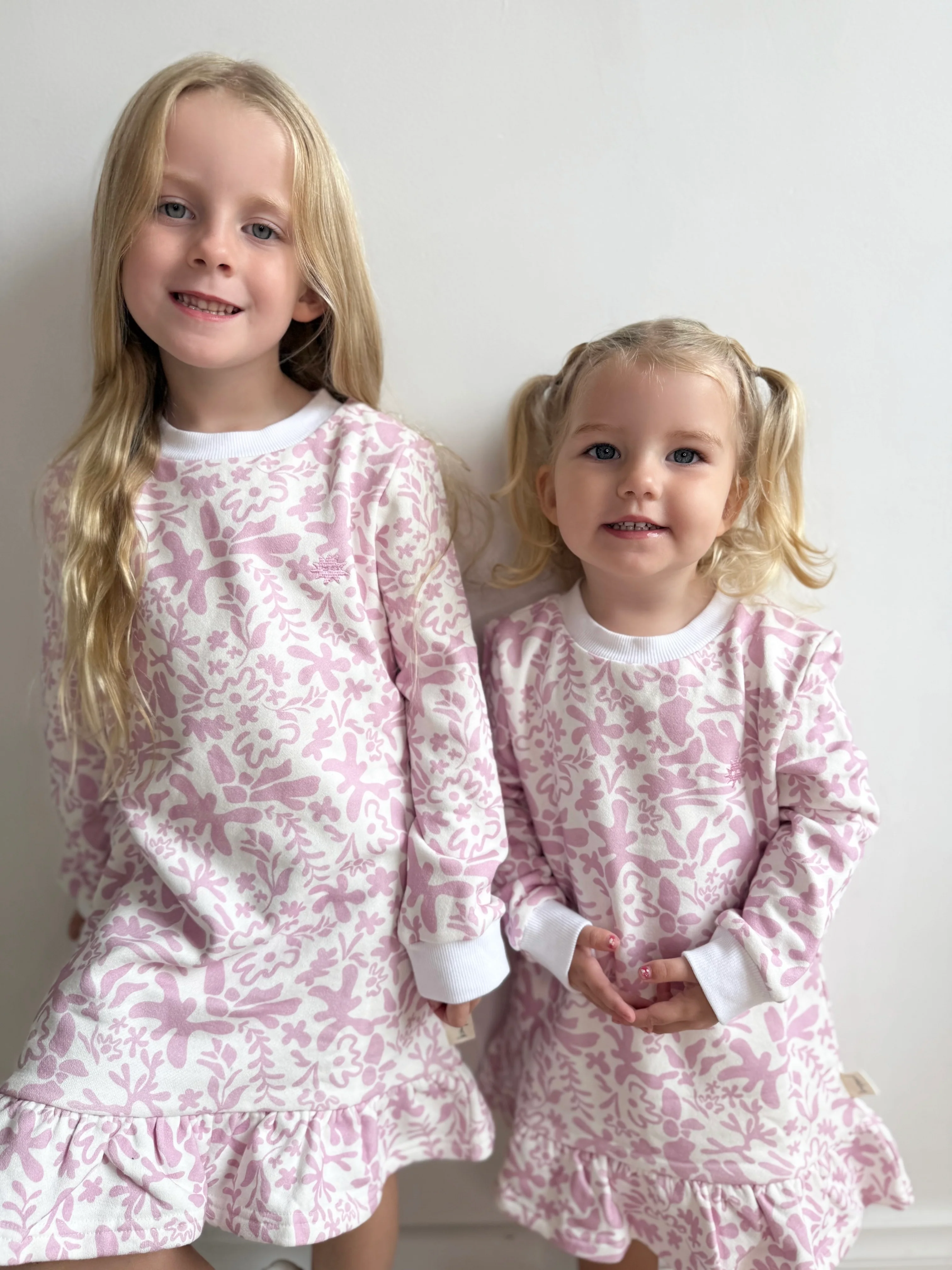 Kapow Kids Lavender Fleece Drop Waist Dress - Image 5