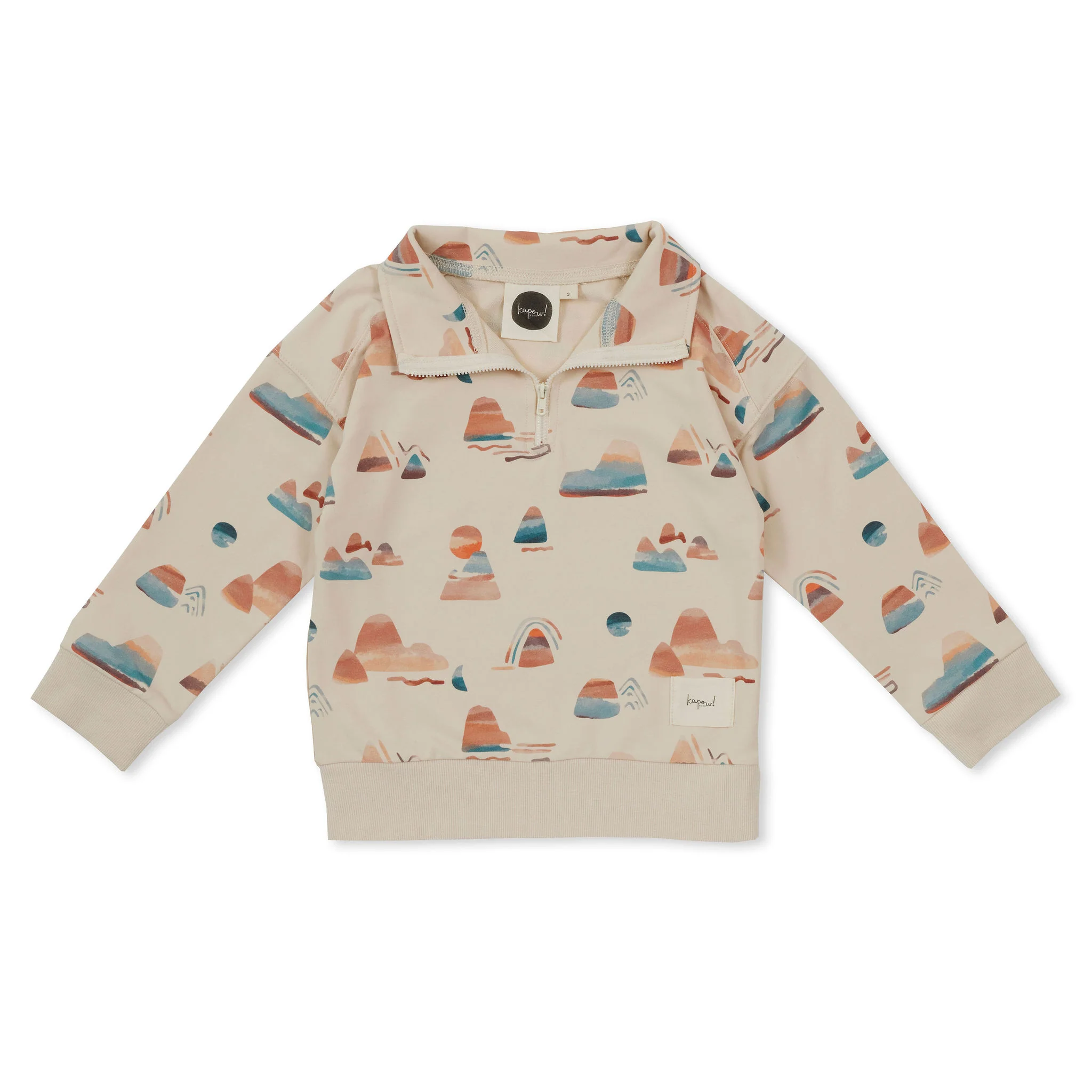 Kapow Kids Mountain Top Half Zip Sweater