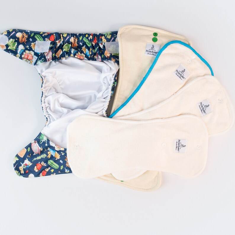 Monarch Ultimate Wipeable Cloth Nappy V3.0 With Snaps - Peter Rabbit Classic - Image 3
