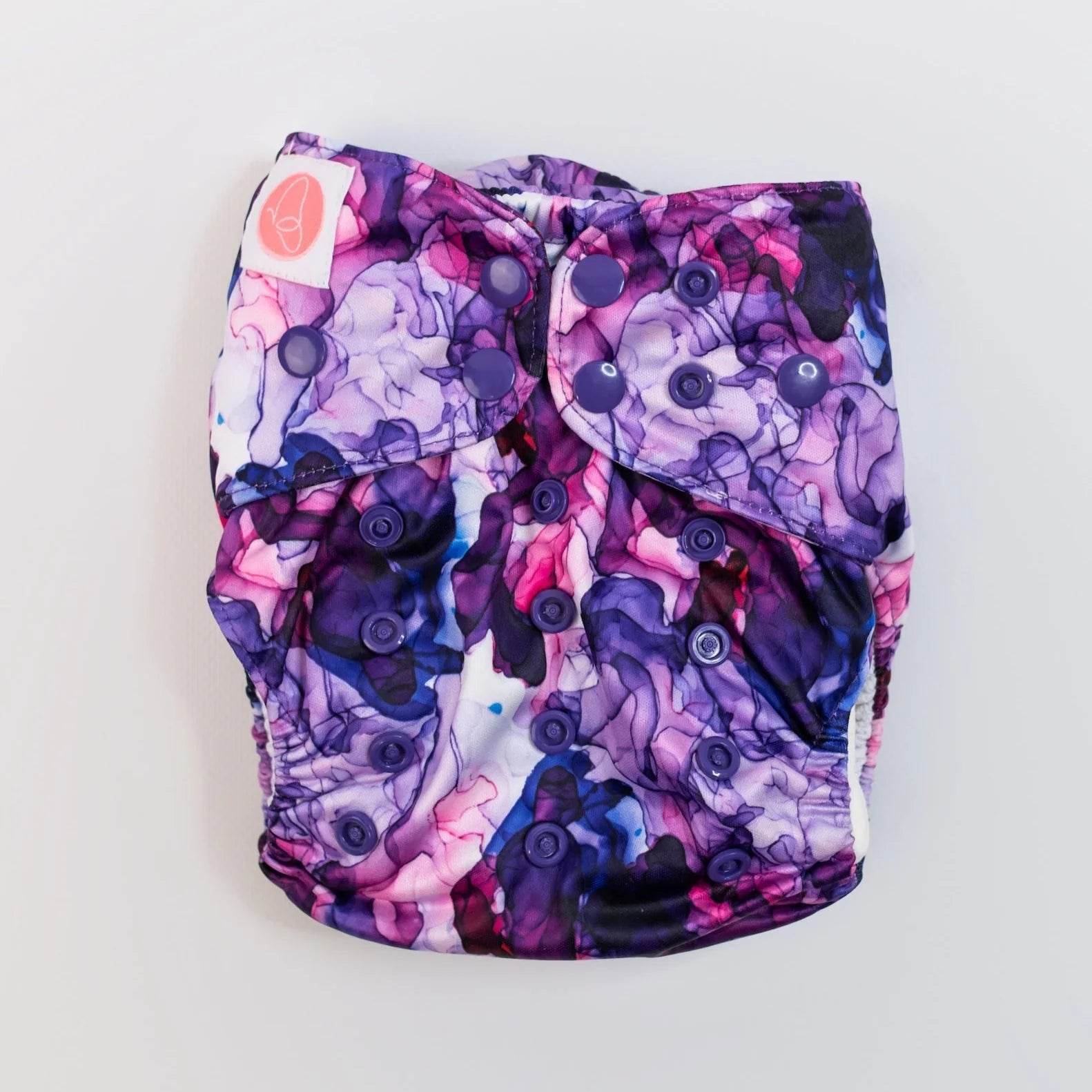 Monarch Ultimate Wipeable Cloth Nappy V3.0 With Snaps - Ultraviolet