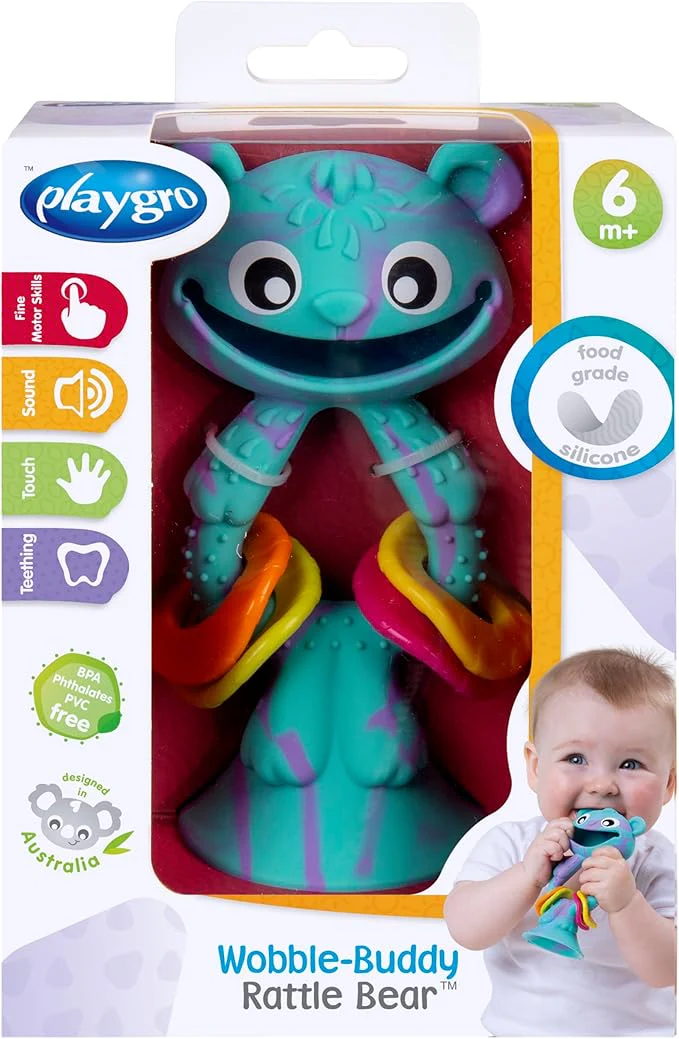 Playgro Wobble-Buddy Rattle Bear - Image 2