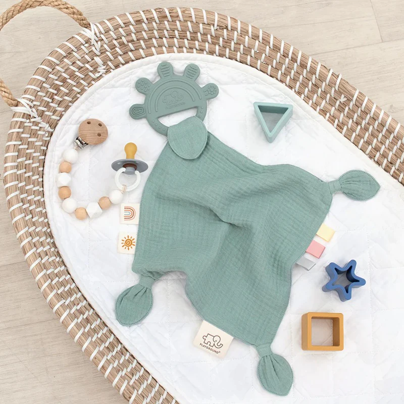 Playground Silicone Comfort Teether - Sage - Image 3