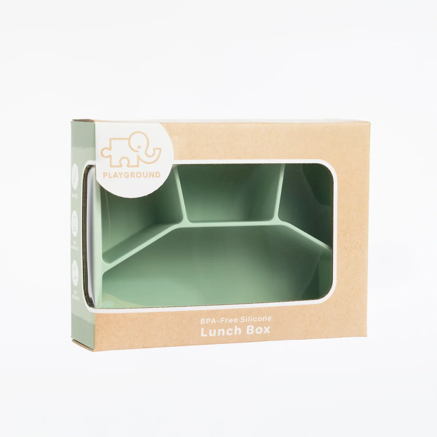 Playground Silicone Lunch Box Large - Light Sage - Image 2
