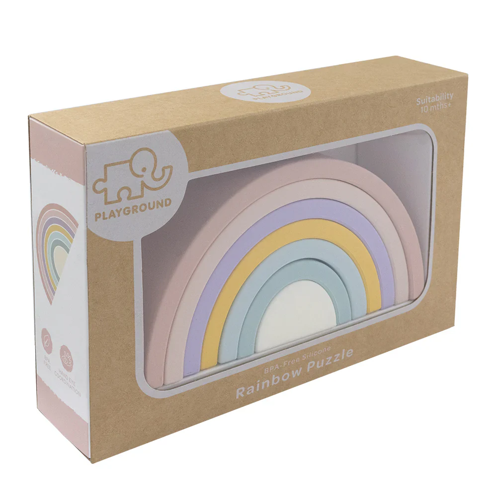 Playground Silicone Rainbow Stacker - Rose - Image 4