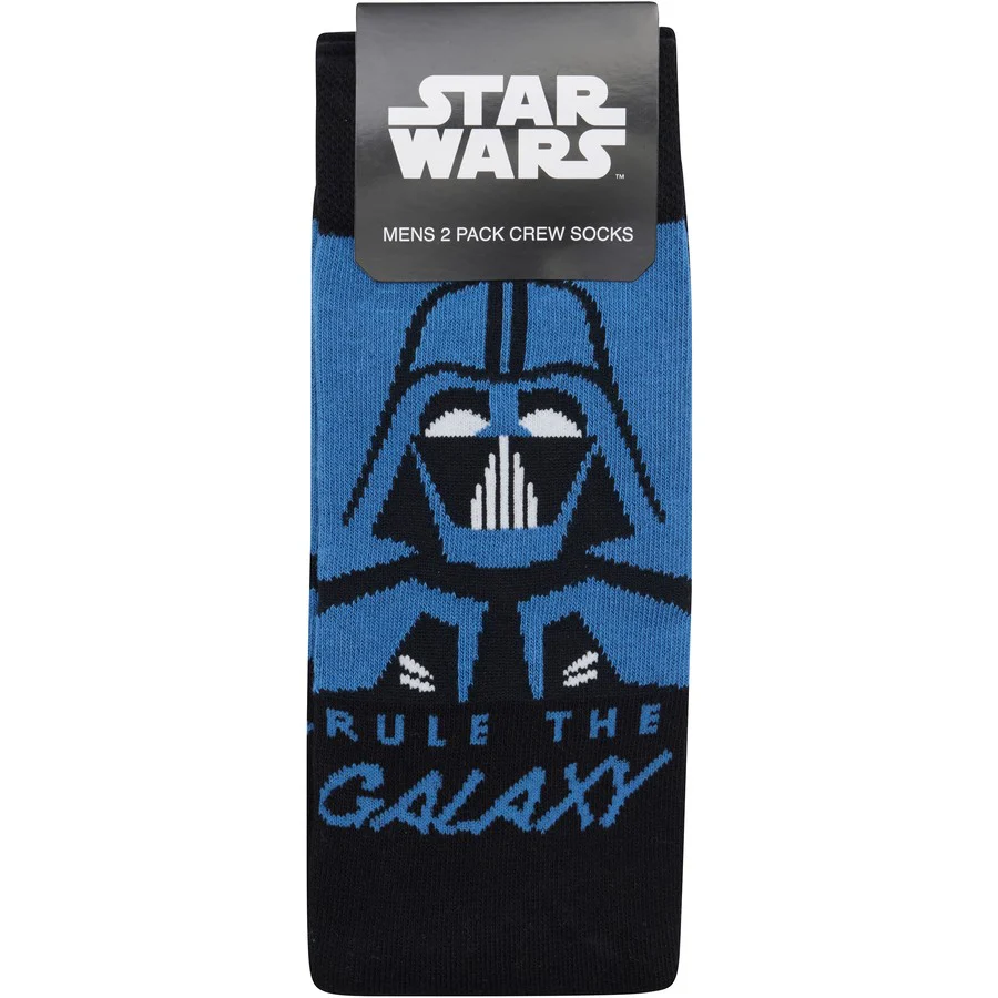 Rio Men's Star Wars Crew Socks 2 Pack - Blue & Black - Image 2