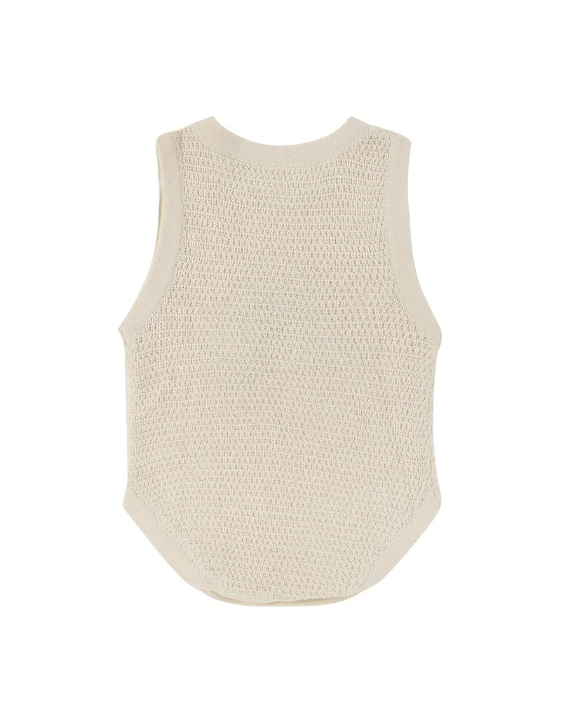 Rock Your Baby La Mer Knitted Romper - Cream - Image 6