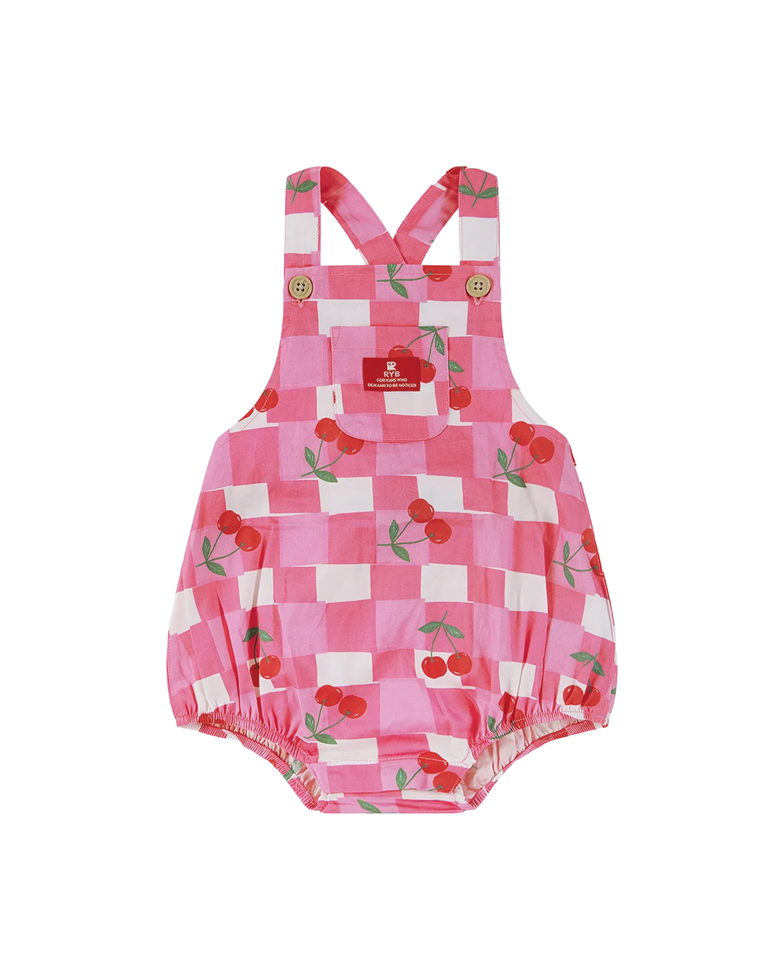 Rock Your Gingham Cherry Rosie Romper