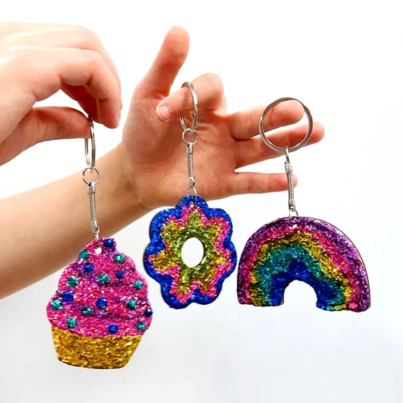 Tiger Tribe Glitter Goo Craft Set - Bag Charms - Image 4