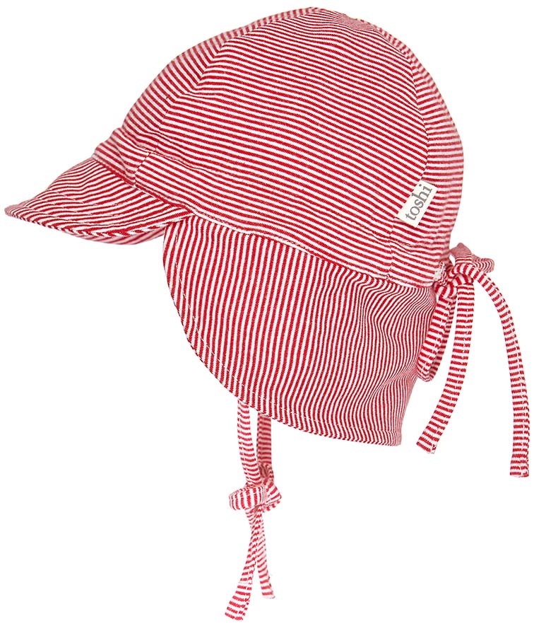 Toshi Baby Flap Cap - Tomato - Image 2