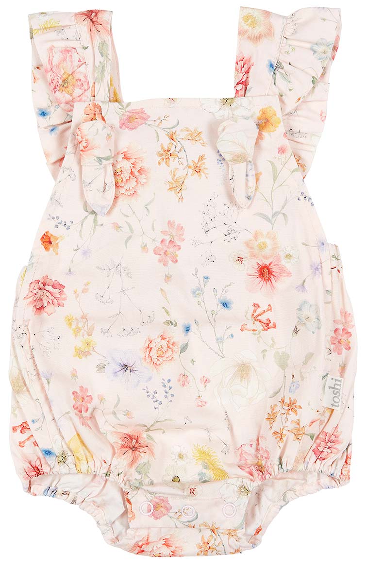 Toshi Baby Romper Secret Garden - Blush