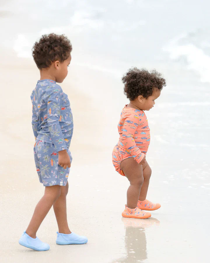 Toshi Swim Baby Reef Booties Solid - Sky - Image 3
